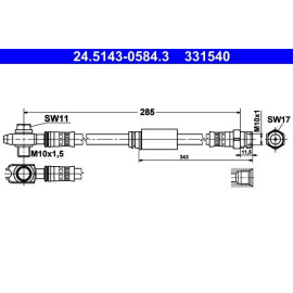 Bremsschlauch 24.5143-0584.3 Bremsschlauch 24.5143-0584.3