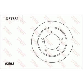 Bremsscheibe DF7839 Bremsscheibe DF7839