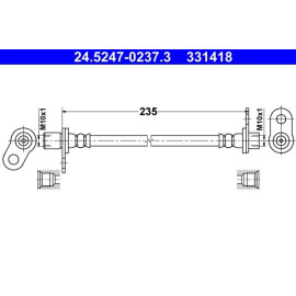 Bremsschlauch 24.5247-0237.3
