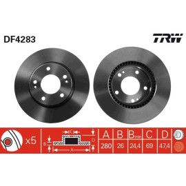 Bremsscheibe DF4283