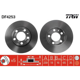 Bremsscheibe DF4253 Bremsscheibe DF4253
