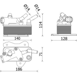 Ölkühler, Automatikgetriebe CLC 225 000P Ölkühler, Automatikgetriebe CLC 225 000P