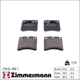 Bremsbelagsatz, Scheibenbremse 21634.180.1 Bremsbelagsatz, Scheibenbremse 21634.180.1