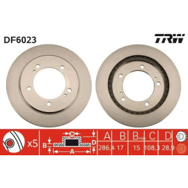 Bremsscheibe DF6023 Bremsscheibe DF6023