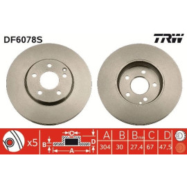Bremsscheibe DF6078S Bremsscheibe DF6078S