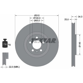 Bremsscheibe 92275905