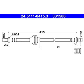 Bremsschlauch 24.5111-0415.3