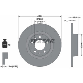 Bremsscheibe 92157100