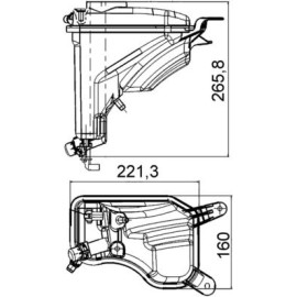 Mahle CRT 207 000S Ausgleichsbehälter, Kühlmittel BEHR