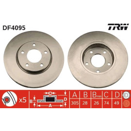 Bremsscheibe DF4095 Bremsscheibe DF4095