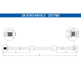 Bremsschlauch 24.5103-0410.3