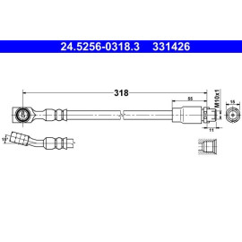 Bremsschlauch 24.5256-0318.3
