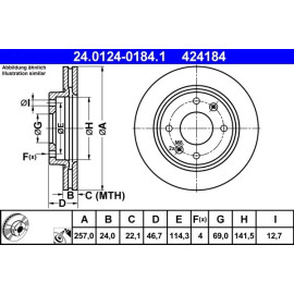 Bremsscheibe 24.0124-0184.1