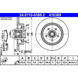 Bremsscheibe 24.0110-0389.2