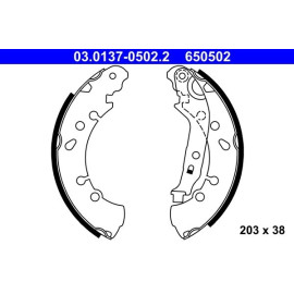 Bremsbackensatz 03.0137-0502.2 Bremsbackensatz 03.0137-0502.2