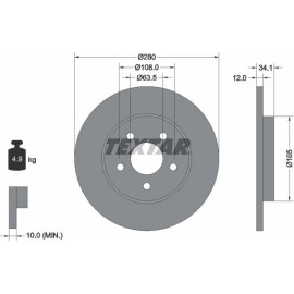 Bremsscheibe 92109703 Bremsscheibe 92109703