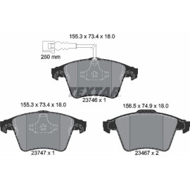 Bremsbelagsatz, Scheibenbremse 2374601 Bremsbelagsatz, Scheibenbremse 2374601