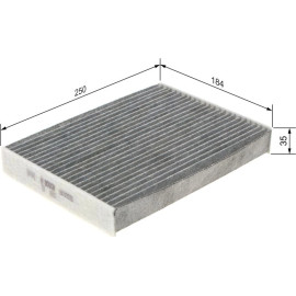 BOSCH 1 987 435 556 Innenraumfilter FILTER+pro BOSCH 1 987 435 556 Innenraumfilter FILTER+pro