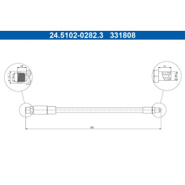 Bremsschlauch 24.5102-0282.3