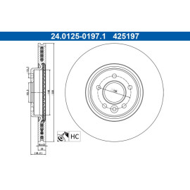Bremsscheibe 24.0125-0197.1