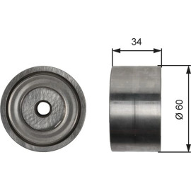 Umlenk-/Führungsrolle, Keilrippenriemen T36480