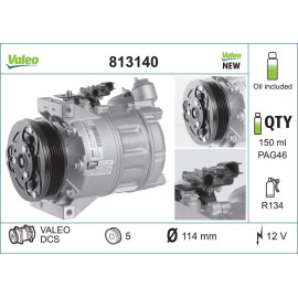 Kompressor, Klimaanlage 813140