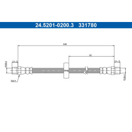 Bremsschlauch 24.5201-0200.3