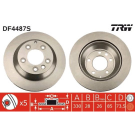 Bremsscheibe DF4487S Bremsscheibe DF4487S