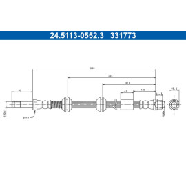 Bremsschlauch 24.5113-0552.3 Bremsschlauch 24.5113-0552.3