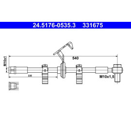 Bremsschlauch 24.5176-0535.3