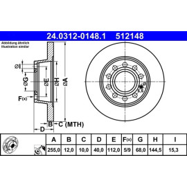 Bremsscheibe 24.0312-0148.1