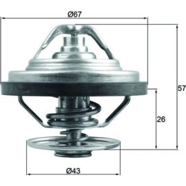 Thermostat, Kühlmittel TX 158 83 Thermostat, Kühlmittel TX 158 83
