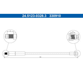 Bremsschlauch 24.5123-0328.3