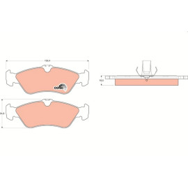 Bremsbelagsatz, Scheibenbremse GDB1263 Bremsbelagsatz, Scheibenbremse GDB1263