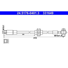 Bremsschlauch 24.5176-0401.3