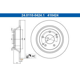 Bremsscheibe 24.0110-0424.1