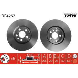 Bremsscheibe DF4257 Bremsscheibe DF4257