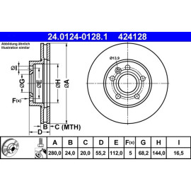 Bremsscheibe 24.0124-0128.1