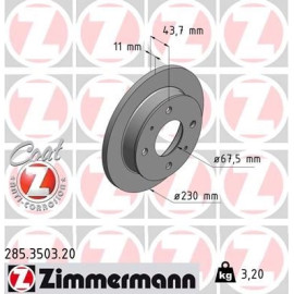 Bremsscheibe 285.3503.20 Bremsscheibe 285.3503.20