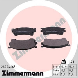 Bremsbelagsatz, Scheibenbremse 24004.165.1 Bremsbelagsatz, Scheibenbremse 24004.165.1