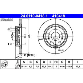 Bremsscheibe 24.0110-0418.1