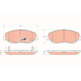Bremsbelagsatz, Scheibenbremse GDB3325 Bremsbelagsatz, Scheibenbremse GDB3325