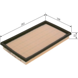 BOSCH F 026 400 454 Luftfilter