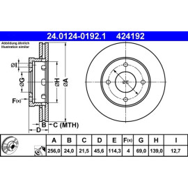 Bremsscheibe 24.0124-0192.1