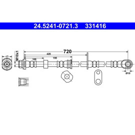 Bremsschlauch 24.5241-0721.3