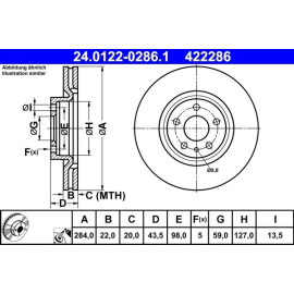 Bremsscheibe 24.0122-0286.1