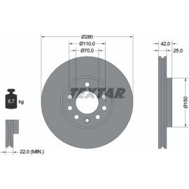 Bremsscheibe 92091903