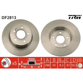 Bremsscheibe DF2813 Bremsscheibe DF2813