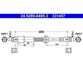 Bremsschlauch 24.5289-0495.3