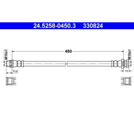 Bremsschlauch 24.5258-0450.3